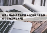 哪家公司有供应专业的区块链[哪家公司有供应专业的区块链公司]