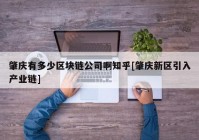 肇庆有多少区块链公司啊知乎[肇庆新区引入产业链]